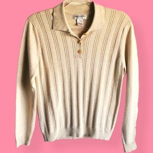 ✨Vintage Gold Threaded Sparkly Sweater✨